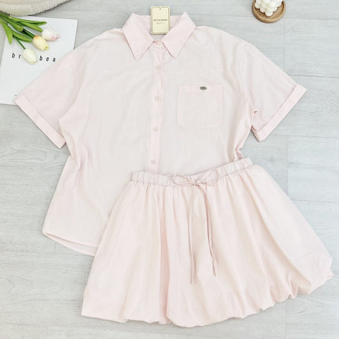 Two Piece Shirt With Skirt